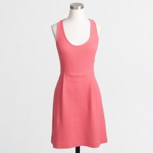 J.crew Racerback Pleated Salmon Dress Sleeveless